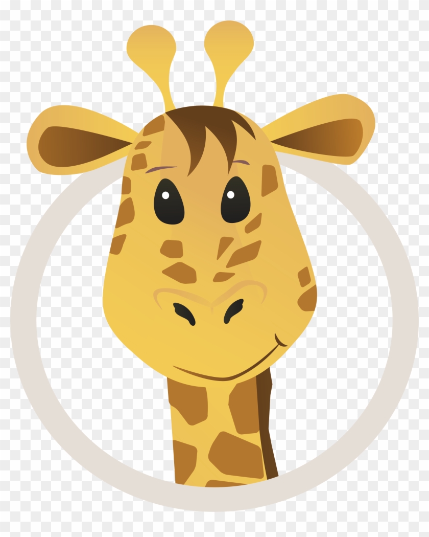 Northern Giraffe Cartoon Drawing Clip Art - My Note: 8x10, 110 Pages: Giraffe Pink #552390