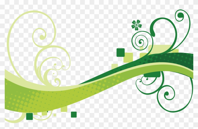 Euclidean Vector Green Wind Wave Wave Vector - Green Vector Waves #552943
