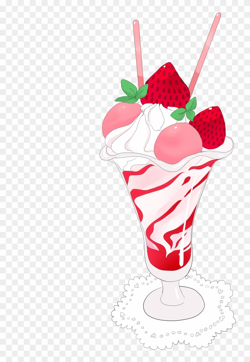 Sundae Parfait Ice Cream Milkshake Drawing - Dondurma #553035
