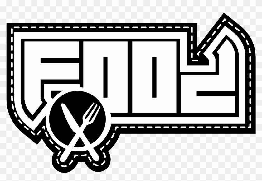 Food Clothing Logo Black And White - Clothing #554352