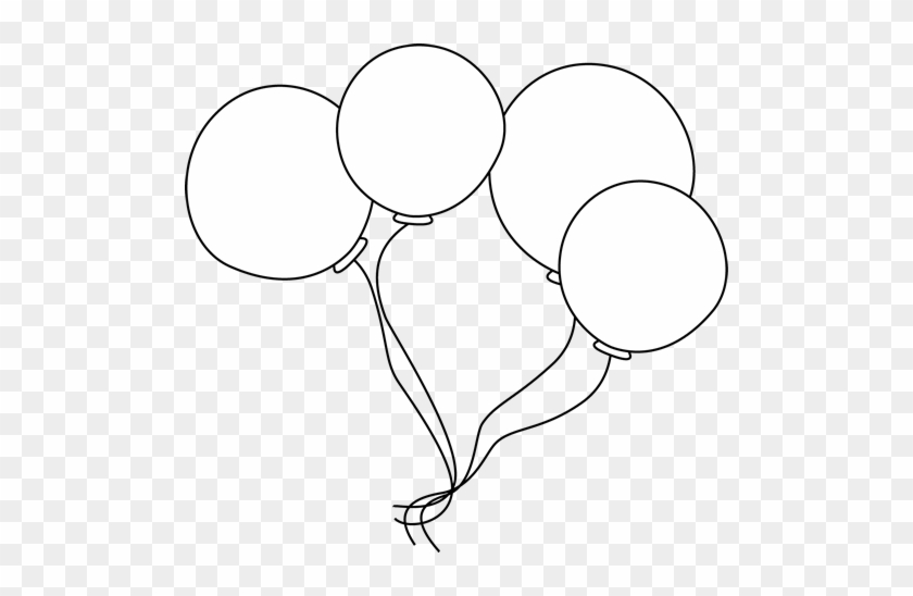 Black And White Balloons - White Balloons Clip Art Transparent #554464