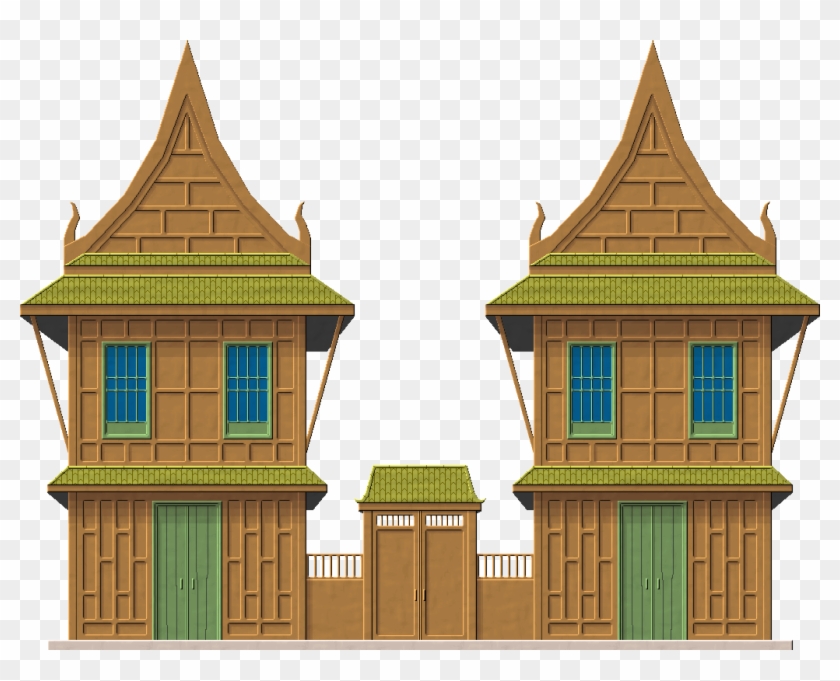 Thai House By Herbertrocha - House Thailand Png #554796
