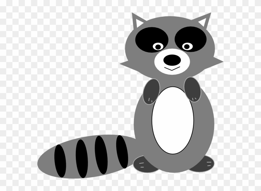 Woodland Raccoon Clipart 3 By Susan - Raccoon Clip Art #554896