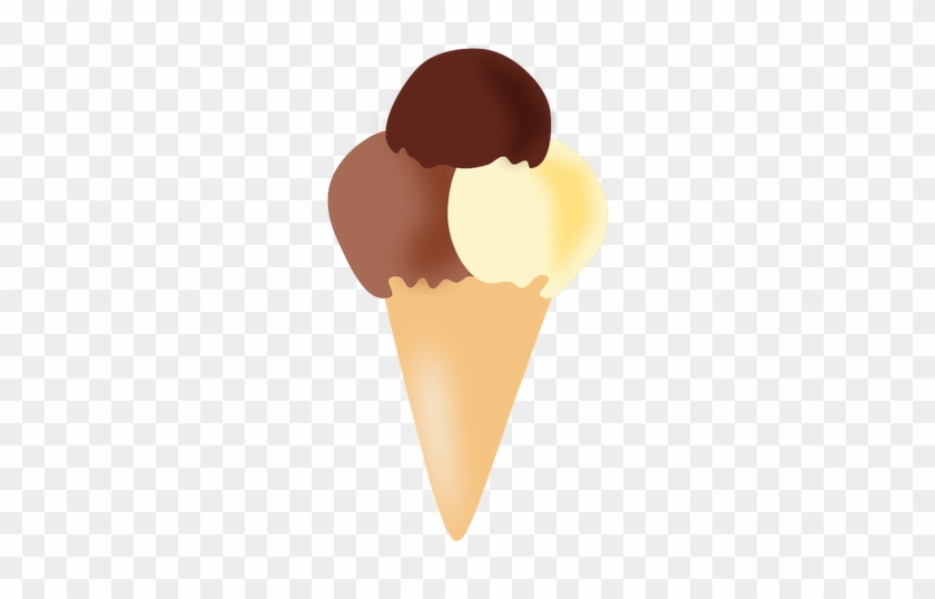 Vanilla And Chocolate Ice Cream - Ice Cream Vector Png #555199