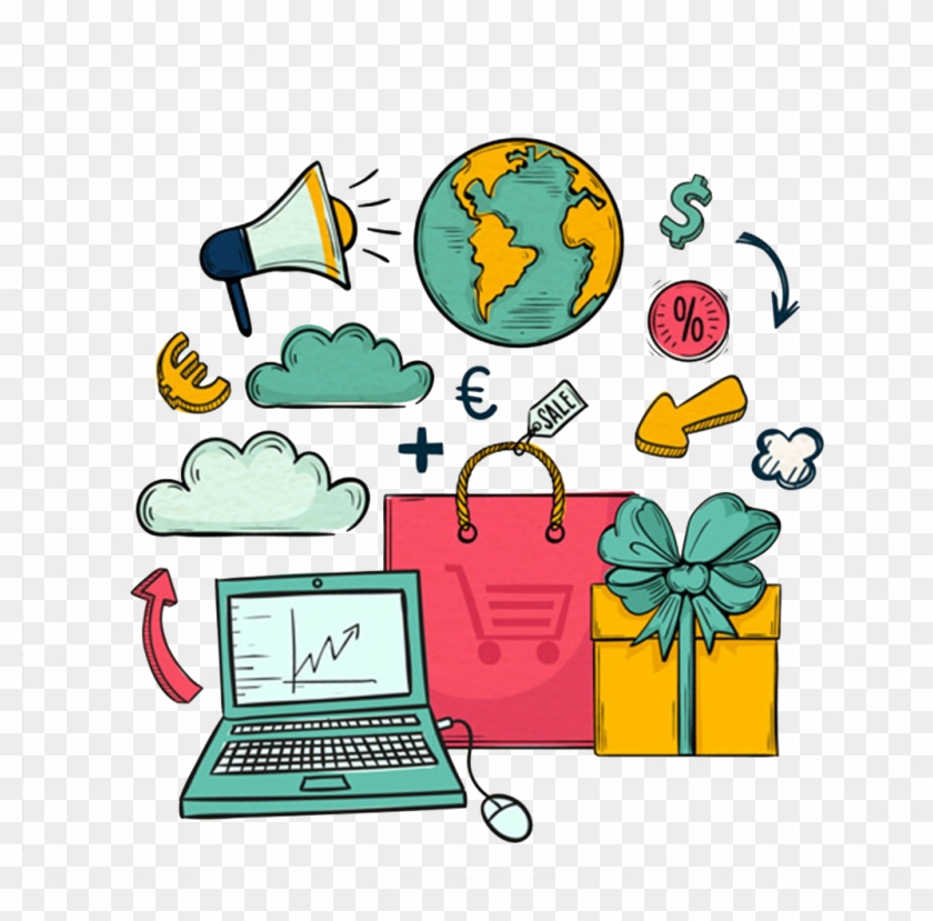 Online Shopping Clip Art - Online Shopping Clip Art #555297