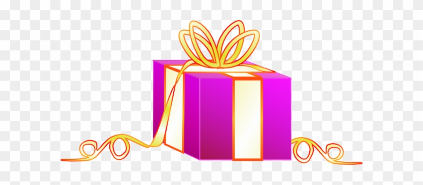 Free Vector Wrapped Gift Clip Art - Birthday Clip Arts Png #555243