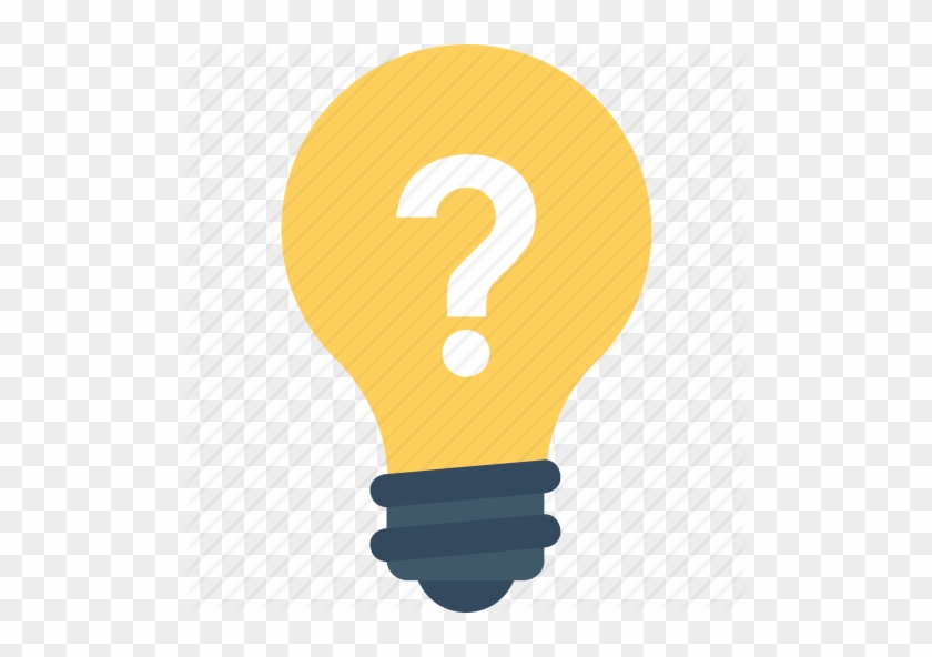 Bulb, Idea, Light Bulb, Question Mark, Thinking Icon - Light Bulb Question Mark #555291