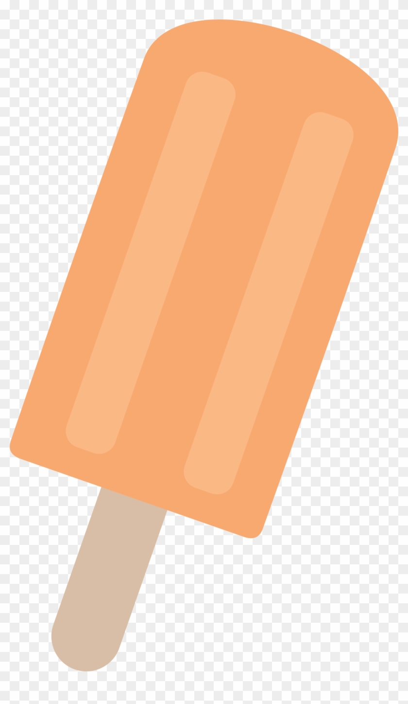 Best Hd Orange Popsicle Clipart Images - Popsicle Vector Png #555655