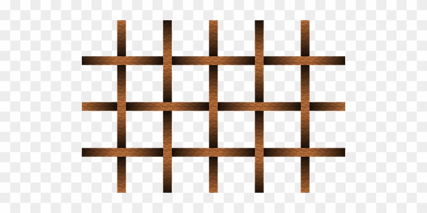 Grid Wood Lattice Pergola Panel Garden Fen - Wood Pergola Top View Png #555882