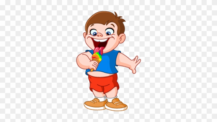 Mathew - Eating Ice Cream Vector #557679