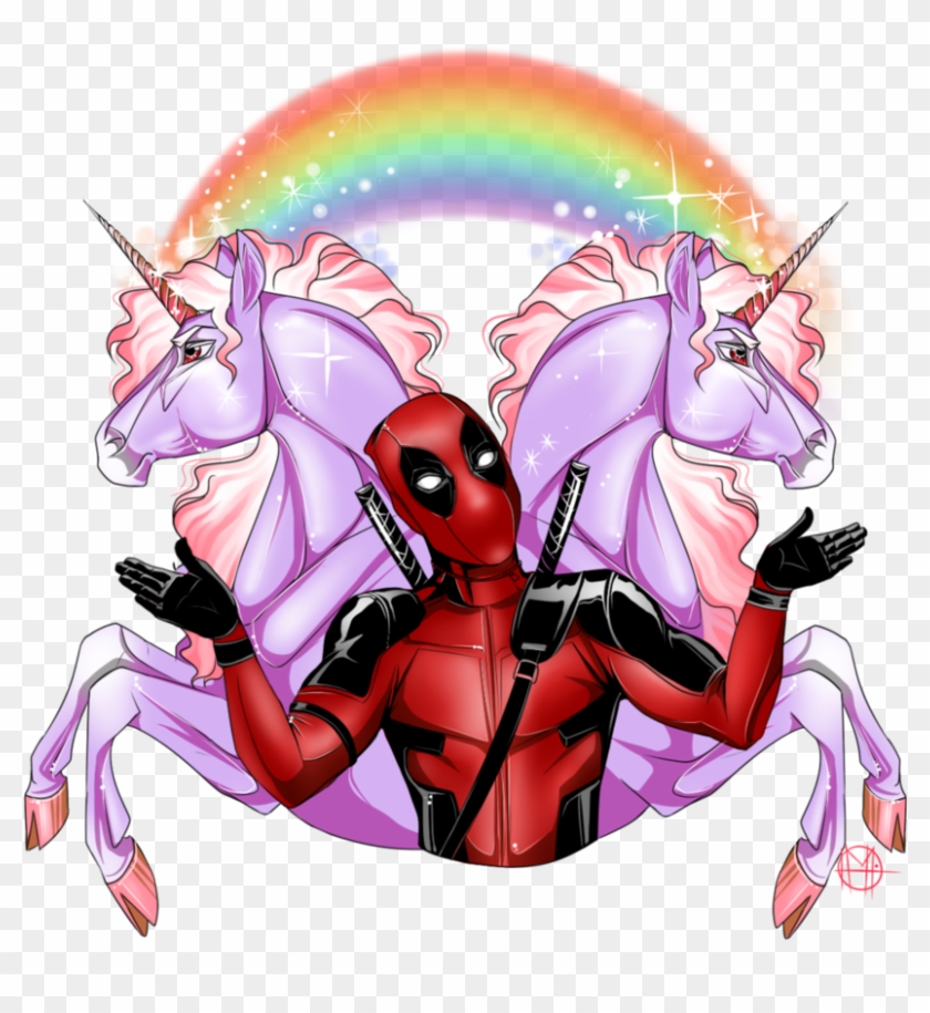 #deadpool #fan #art - Deadpool Unicorn Png #558314