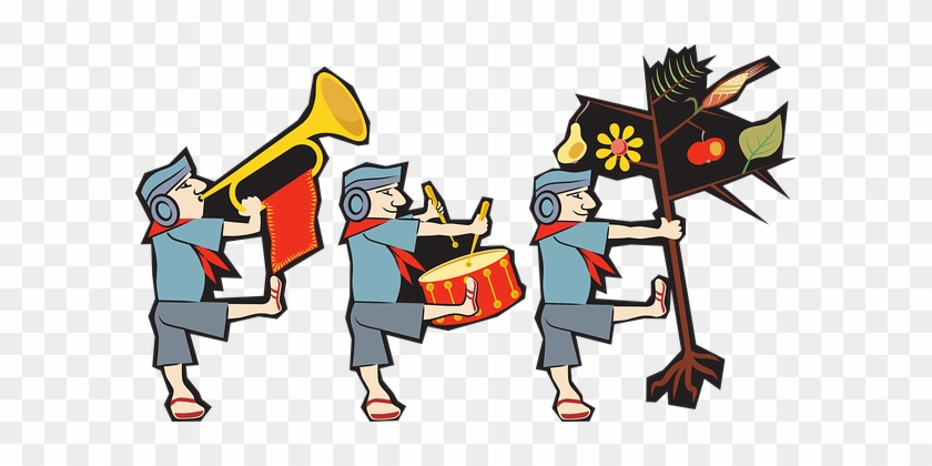 Person, Trumpet, March, Band, Soldiers - Kartun Terompet #558795