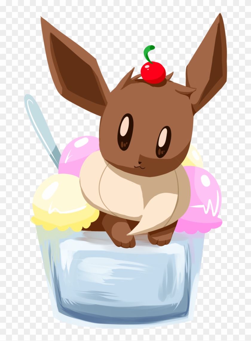 Eevee Ice Cream - Eevee And Ice Cream #559338