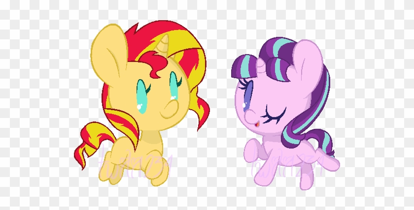 Chibi Sunset Shimmer Y Starlight Glimmer By Twili1234 - Cartoon #559634