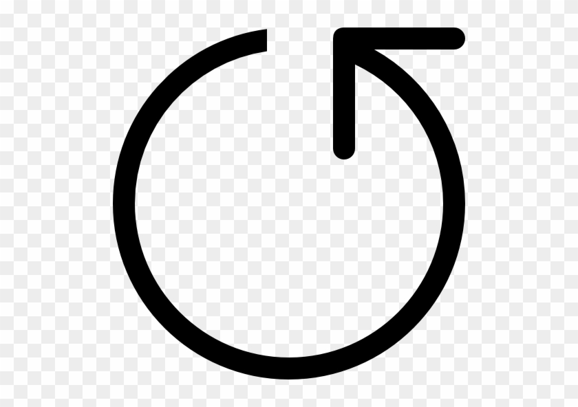 Circular Arrow Counterclockwise Rotating Symbol Vector - Clock Sign Png #560119