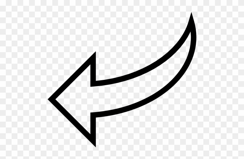Curved Arrows - Arrow Pointing Down Left #560145