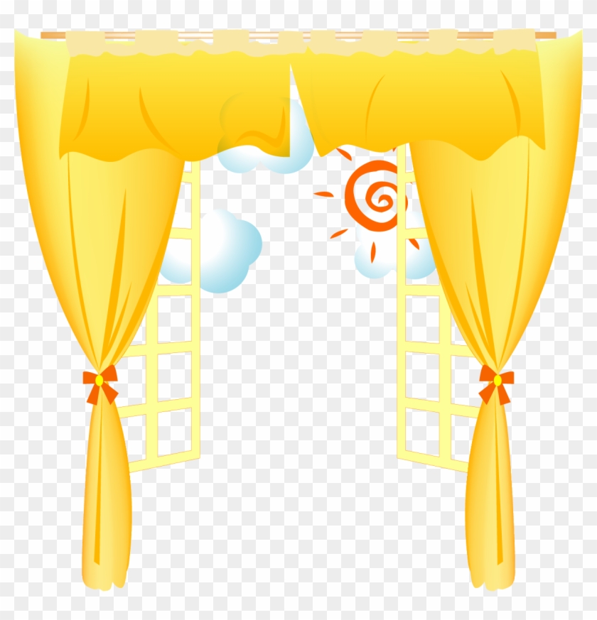 Vector Painted Curtain - Vector Painted Curtain #560680