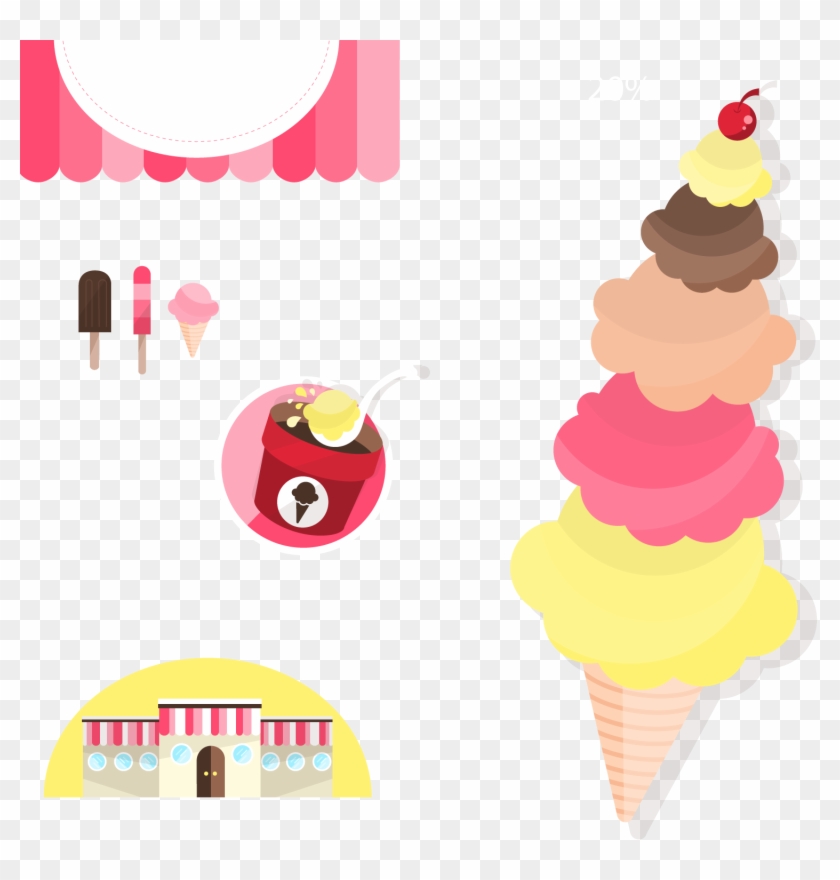 Chocolate Ice Cream Ice Pop Milk - Vector Graphics #562135