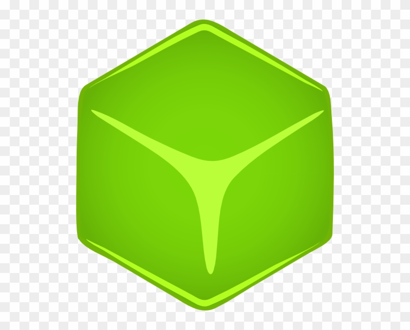 Green 3d Cube Clip Art At Clker - Cubo Verde Png #562795
