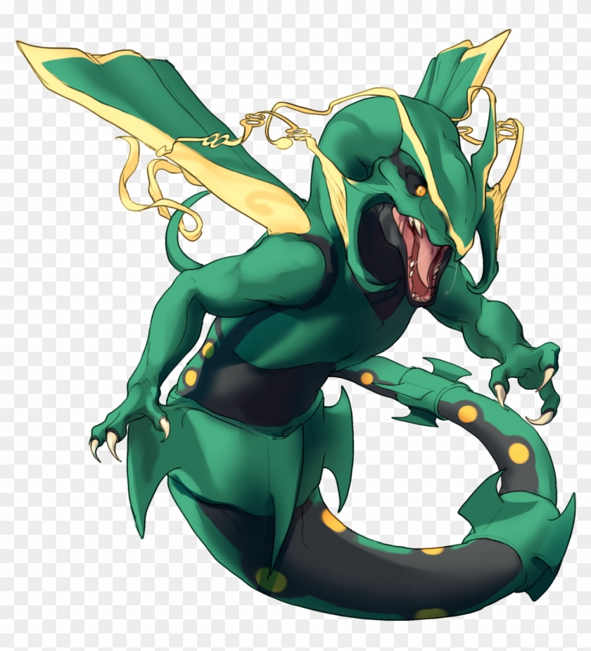 Mega Rayquaza For The Dragon Collab By Aerorwen - Cartoon #563743