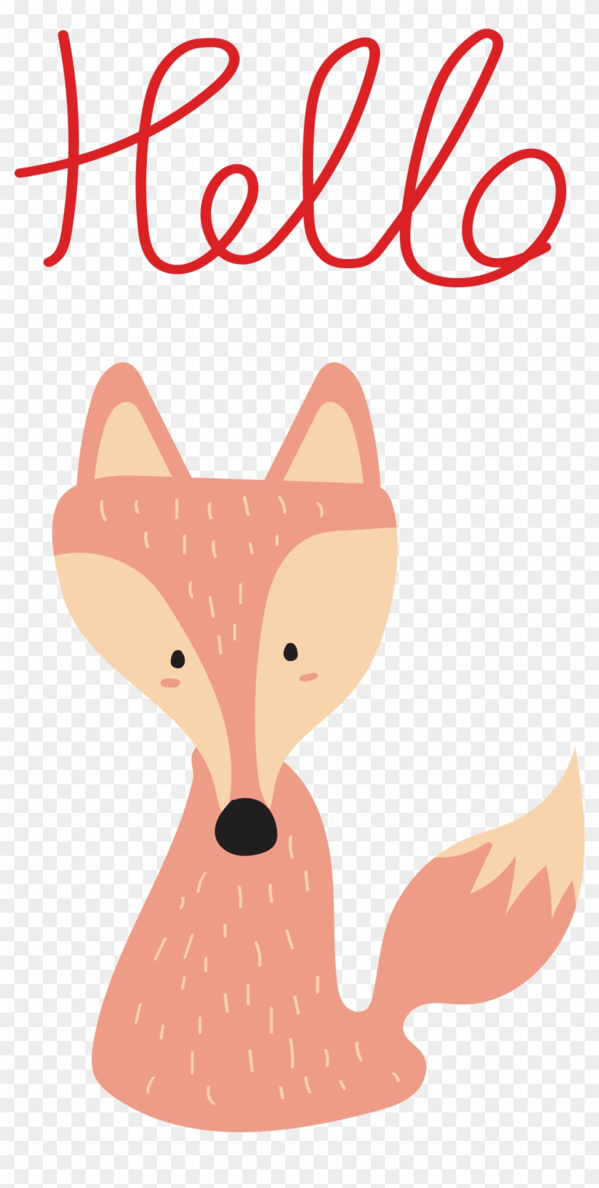 Red Fox Children Painting Clip Art - Red Fox Children Painting Clip Art #563805