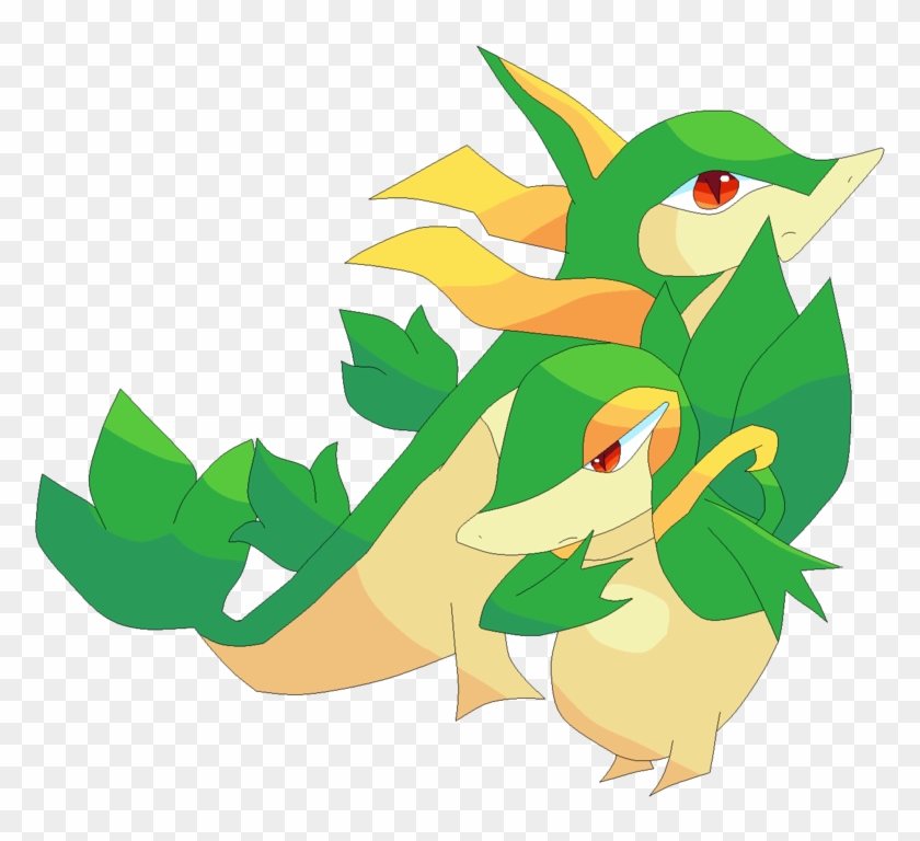 Servine And Snivy By Dennyvuquach D42wjam Feedyeti - Snivy #564911