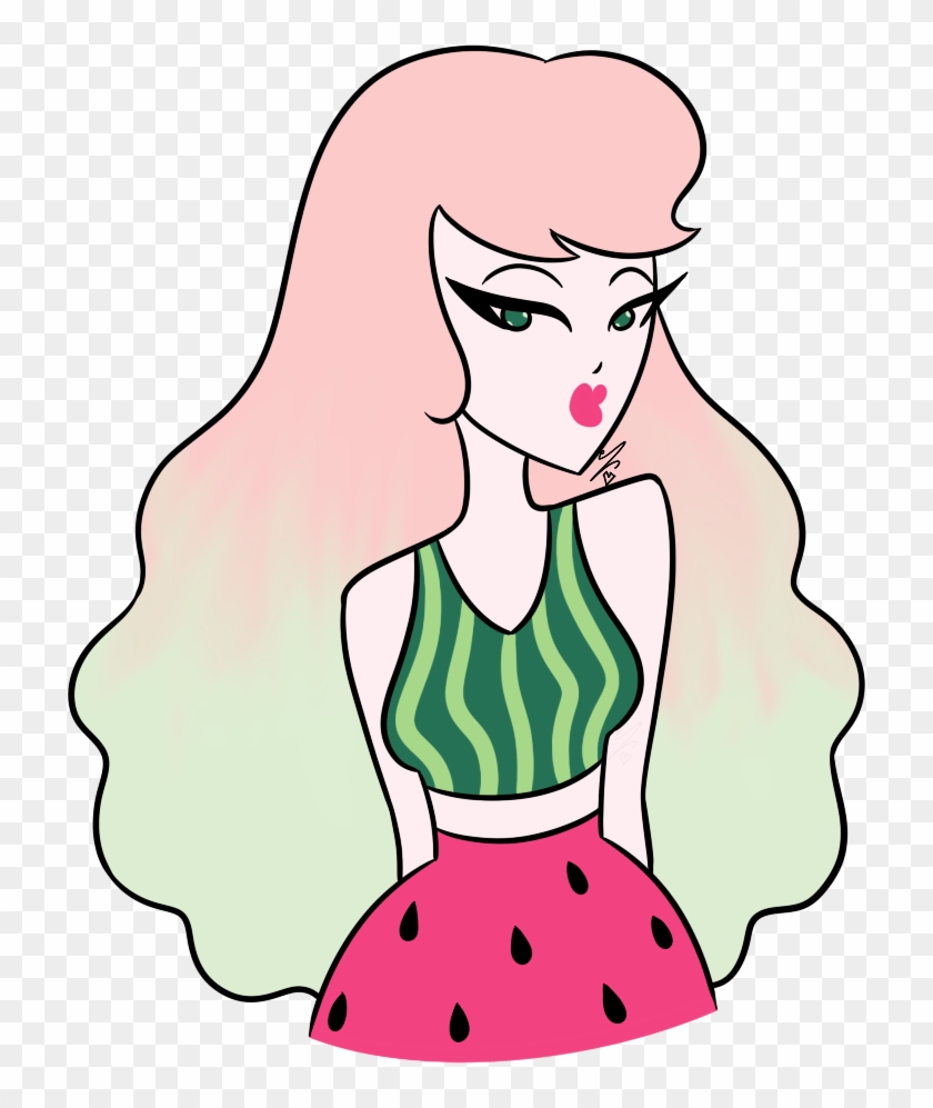 Watermelon Gal By Asterianmonarch - Cartoon #565042