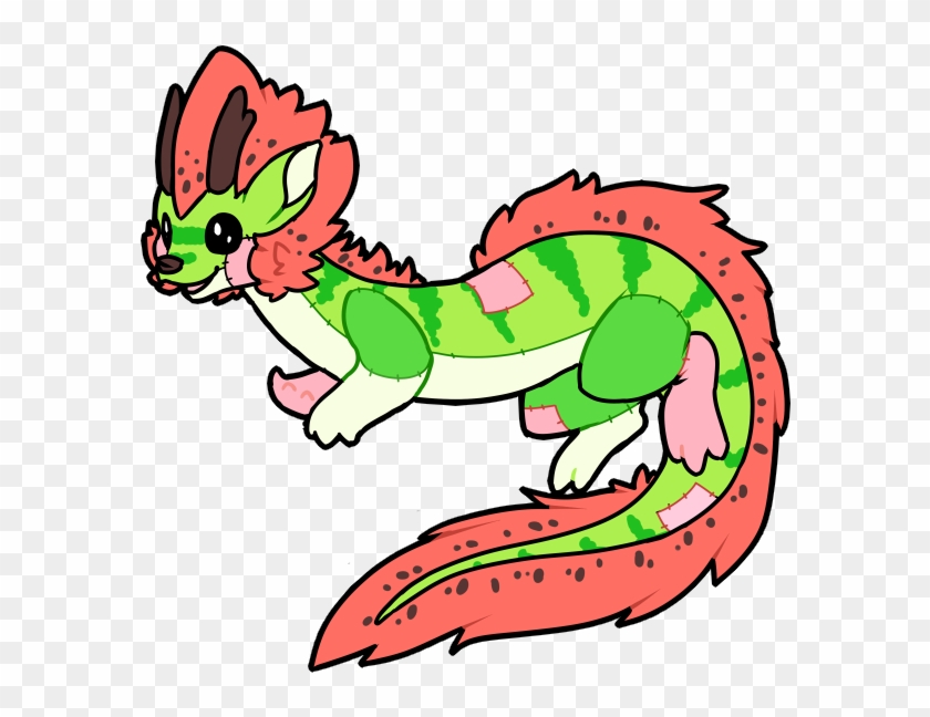 [closed] Watermelon Sockdragon By Ayinai - Cartoon #565308
