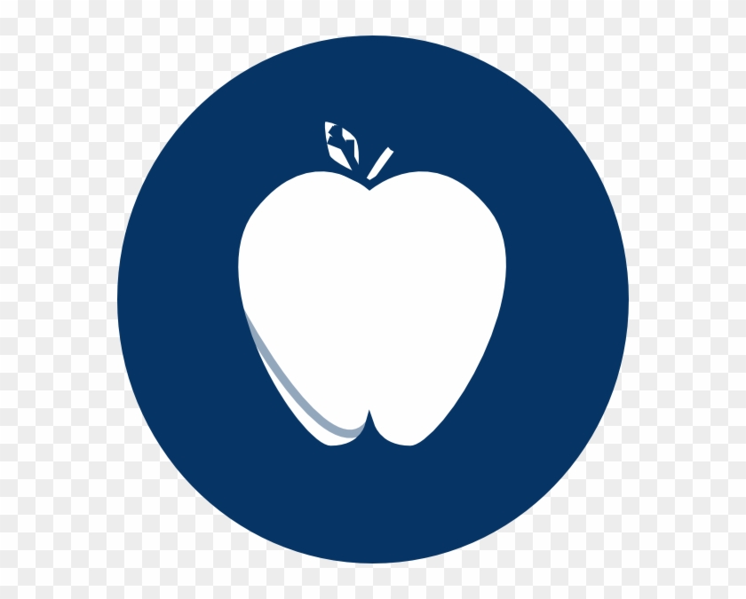 How To Set Use Blue Circle Apple Svg Vector - Portrait Of A Man #566025