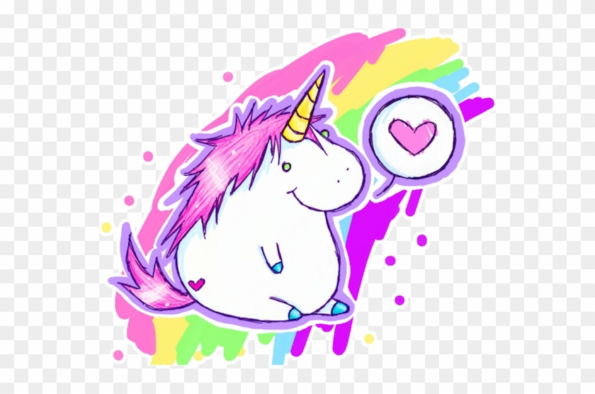 Imagens Fofas Tumblr Png - Fat Unicorn #566075