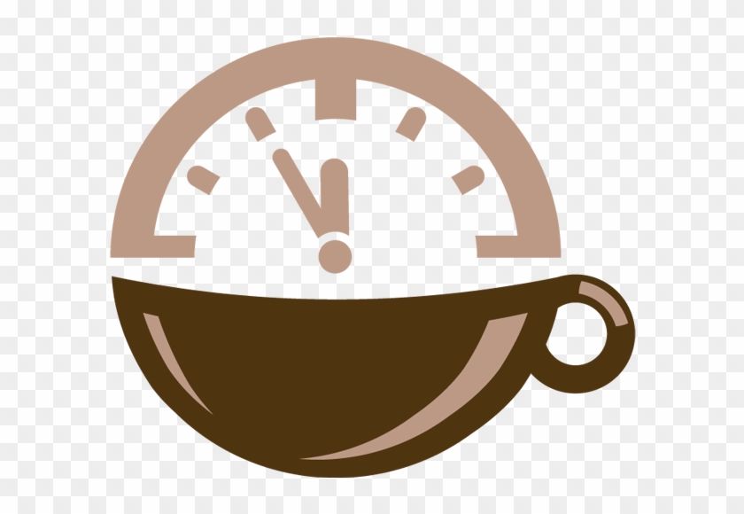 Coffee Cup With Clock Icon - Seiko 9r Spring Drive Snow Flake #566959
