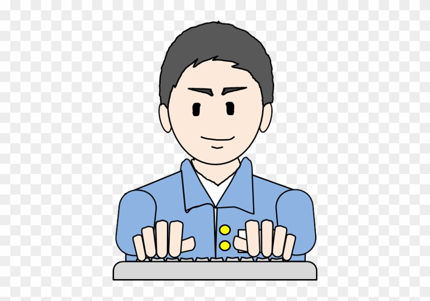 Cool Asian Man Gesture Factory Workers In Japan Illustration - Cartoon #566960