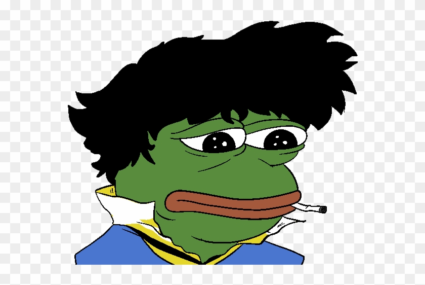 Spike Spiegel T-shirt Green Facial Expression Yellow - Spike Spiegel Pepe #568720