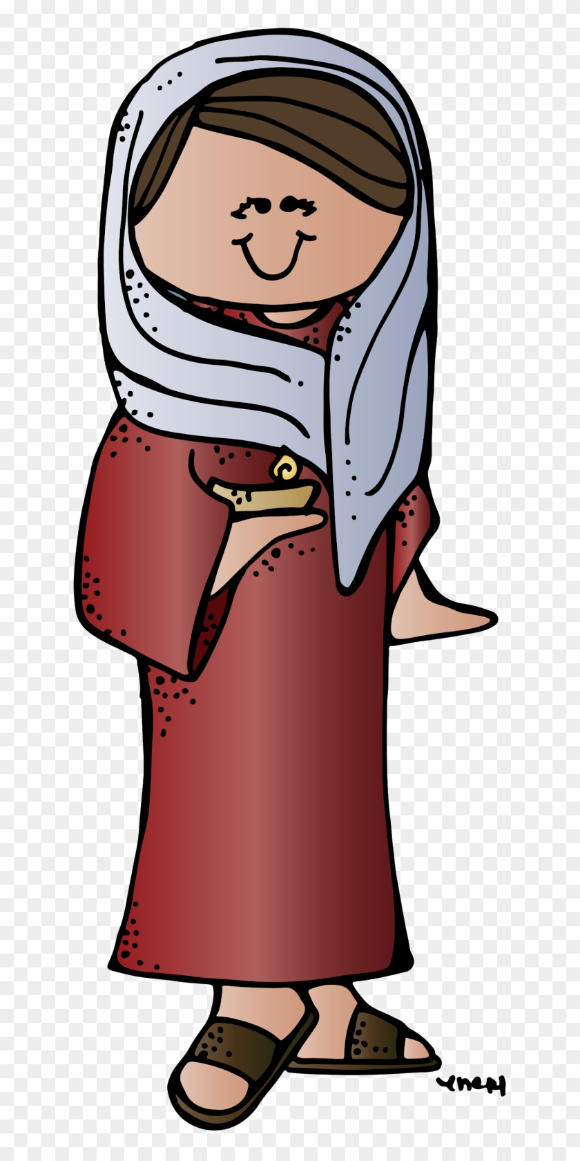 Virgin With Oil Lamp - Women In The Bible Clipart #569895