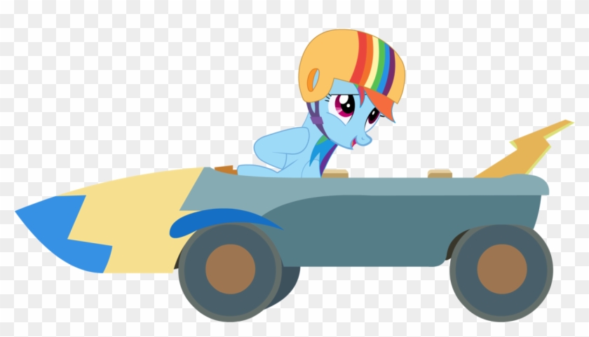 You Can Click Above To Reveal The Image Just This Once, - Rainbow Dash Go Kart #569991