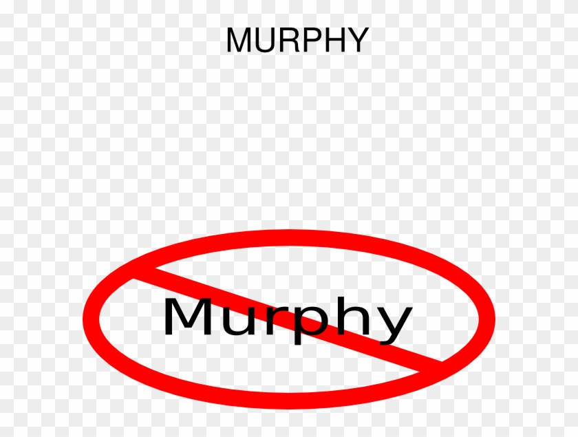 No Murphy Clip Art - Circle #570391