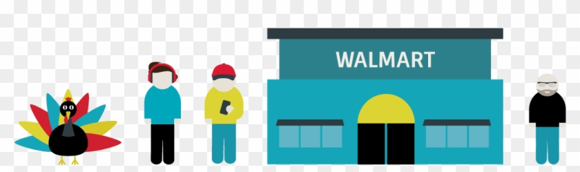 Hands Down, Walmart Is The Clear Winner For Foot Traffic - Graphic Design #570520