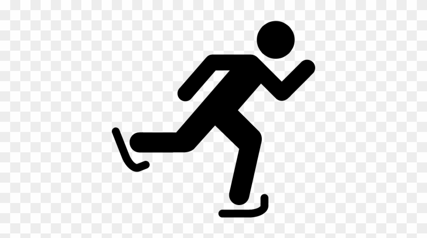 Figure Skater Silhouette Clip Art Free Download - Ice Skating Icon Png #570922
