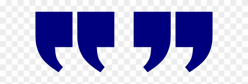 Blue Quotation Marks Clip Art At Clker - Blue Inverted Commas #571005