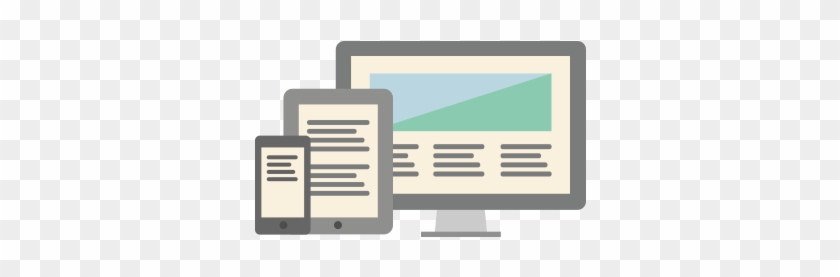 Icon Illustration Of A A Mobile Phone, Tablet, And - Responsive Web Design #571674