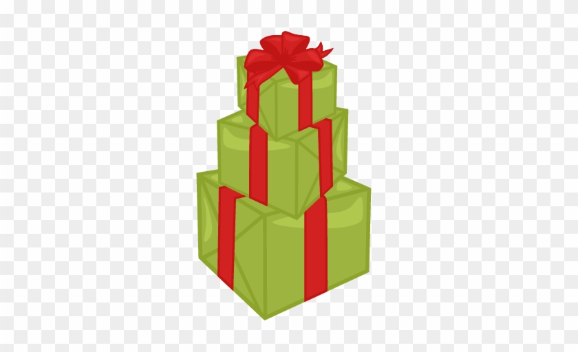 Stacked Christmas Presents Svg Cutting Files For Scrapbooking - Stack Of Gifts Clip Art #571871