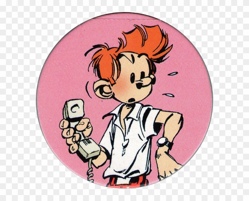 Caps > Spirou / Robbedoes 07 Siprou With Phone - Cartoon #571953