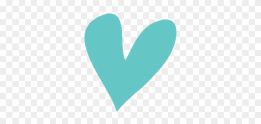 Aqua Heart Clipped Rev - Heart #573071