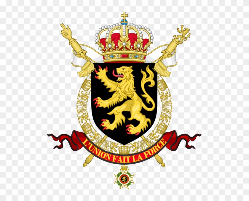 521px State Coat Of Arms Of Belgium Svg - Belgian Coat Of Arms #573874