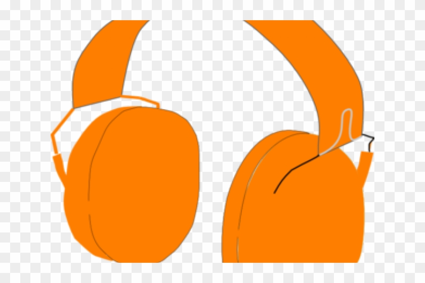 Headphone Clipart Orange - Headphone Clipart Orange #573968