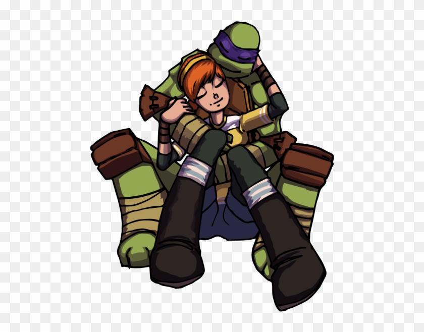 Hey Look, It's What Would Have Happened If April's - Tmnt Donnie X April #575475