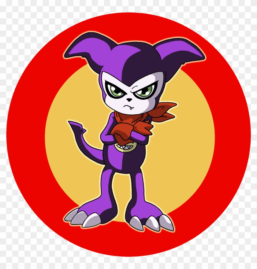 Impmon Arms Crossed - Cartoon #575707