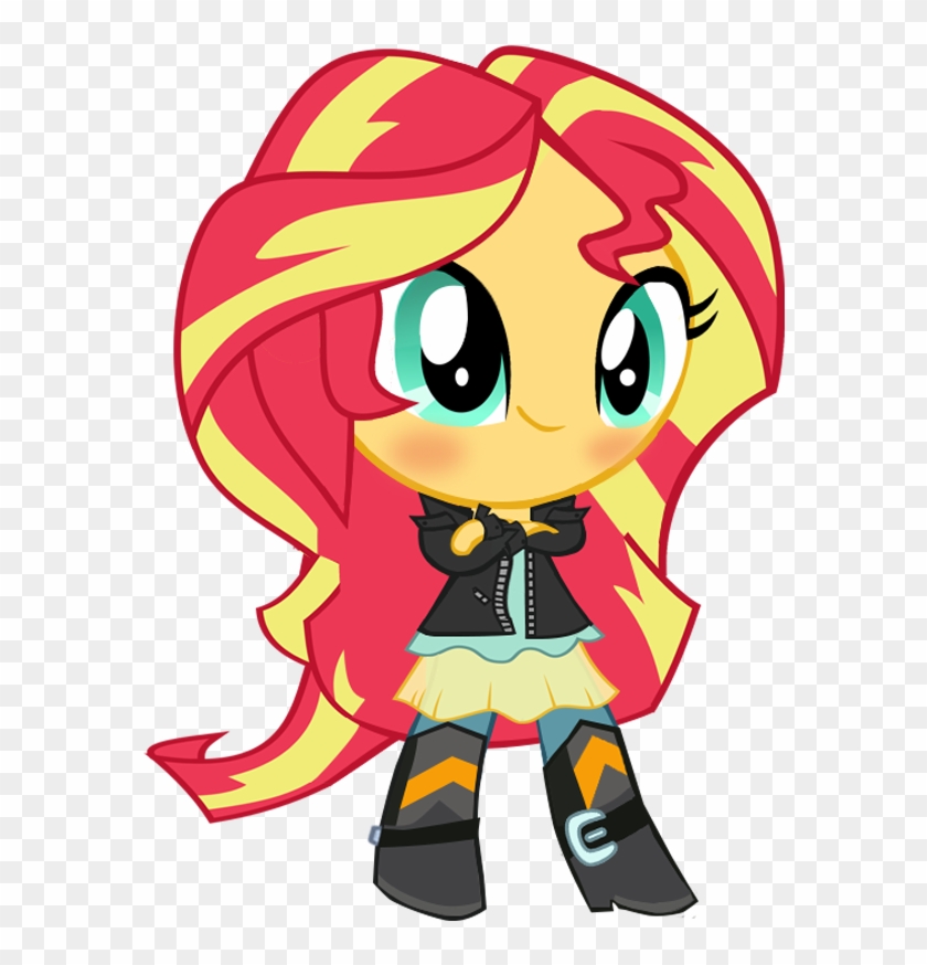 Multilazyazz23, Chibi, Crossed Arms, Cute, Equestria - Sunset Shimmer #575717