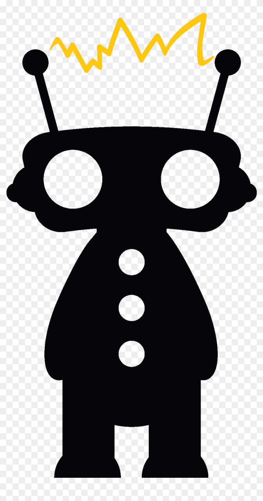 Robot With Electricity Connecting Antennas - Robot Electricity #576280