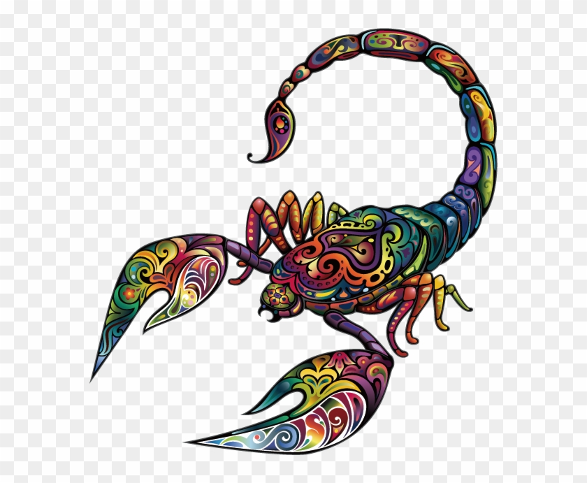 Vector Color Animal - Decal Floral Scorpion Car Window Jet Ski (14 X 13,3 #576847